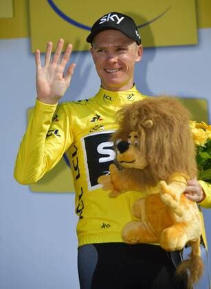 TROYES, FRANCE - JULY 6 : FROOME Christopher (GBR) Rider of Team SKY during stage 6 of the 104th edition of the 2017 Tour de France cycling race, a stage of 216 kms between Vesoul and Troyes on July 06, 2017 in Troyes, France, 06 07 2017 CYCLISME : Tour de France 2017 - Etape 6 - Vesoul Troyes - 06 07 2017 Photonews Panoramic 