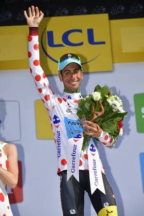 TROYES, FRANCE - JULY 6 : ARU Fabio (ITA) Rider of Astana Pro Team during stage 6 of the 104th edition of the 2017 Tour de France cycling race, a stage of 216 kms between Vesoul and Troyes on July 06, 2017 in Troyes, France, 06 07 2017 CYCLISME : Tour de France 2017 - Etape 6 - Vesoul Troyes - 06 07 2017 Photonews Panoramic 