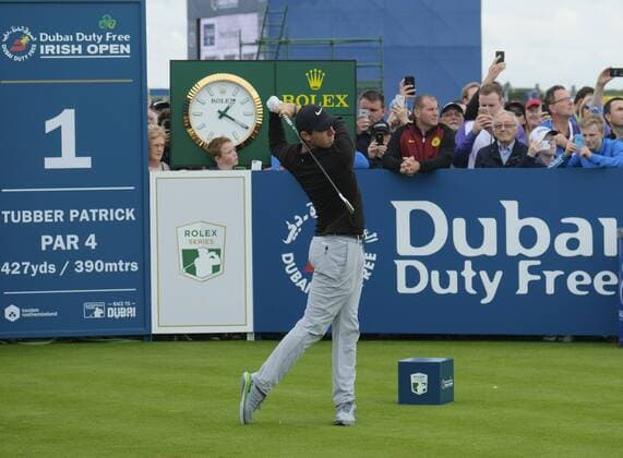 July 6th 2017, Portstewart Golf Club, Portstewart, Northern Ireland; Dubai Duty Free Irish Open Golf Championship; Day1; Rory Mcllroy (NIR) drives from the 1st tee xNigelxCookex  ActionPlus11898279