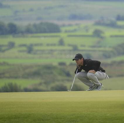 July 6th 2017, Portstewart Golf Club, Portstewart, Northern Ireland; Dubai Duty Free Irish Open Golf Championship; Day1; Rory Mcllroy (NIR) lines up his putt on the 6th xNigelxCookex  ActionPlus11898293
