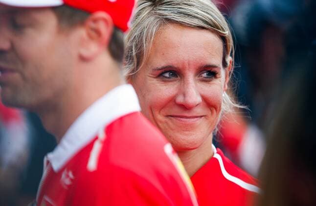 Motorsports: FIA Formula One World Championship WM Weltmeisterschaft 2017, Grand Prix of Austria, Britta Roeske (GER), 5 Sebastian Vettel (GER, Scuderia Ferrari), Spielberg Austria xHOCHxZWEIx