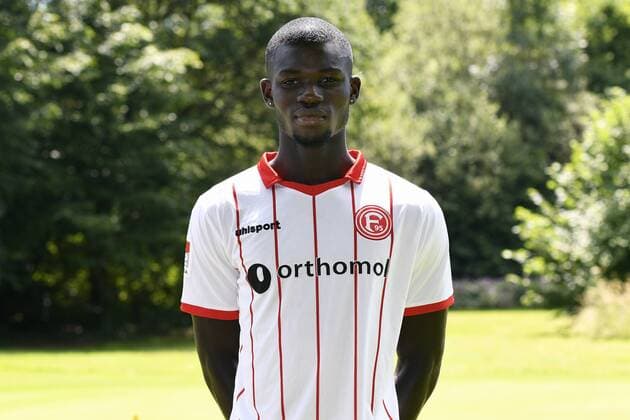 Fußball, 2. BL, Fortuna Düsseldorf Porträttermin Porträt: Fußball, GER, 2.BL, Porträttermin 2017 2018, Fortuna Düsseldorf: Ihlas Bebou (Düsseldorf)