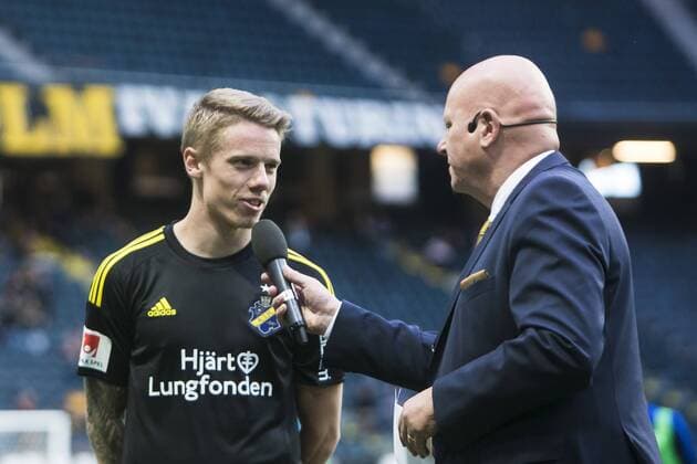 170706 AIK:s nyförvärv Robert Taylor under fotbollsmatchen i kvalet till Europa League mellan AIK och Klaksvik den 6 Juli 2017 i Solna.  Copyright: KentaxJönsson BB170706KJ026