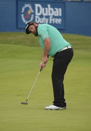 July 6th 2017, Portstewart Golf Club, Portstewart, Northern Ireland; Dubai Duty Free Irish Open Golf Championship; Day1; Andrew Johnson (ENG) makes his putt on the 18th xNigelxCookex  ActionPlus11898450