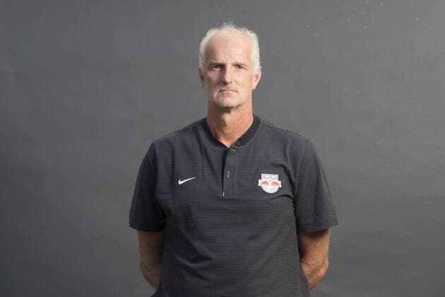 SOCCER - BL, RBS, team photoshooting SALZBURG,AUSTRIA,05.JUL.17 - SOCCER - tipico Bundesliga, Red Bull Salzburg, team photo shooting. Image shows goalkeeper coach Herbert Ilsanker (RBS). GEPAxpictures xFelixxRoittner