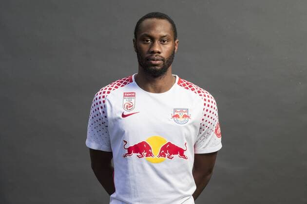 SOCCER - BL, RBS, team photoshooting SALZBURG,AUSTRIA,05.JUL.17 - SOCCER - tipico Bundesliga, Red Bull Salzburg, team photo shooting. Image shows Reinhold Yabo (RBS). GEPAxpictures xFelixxRoittner