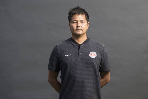 SOCCER - BL, RBS, team photoshooting SALZBURG,AUSTRIA,05.JUL.17 - SOCCER - tipico Bundesliga, Red Bull Salzburg, team photo shooting. Image shows translator Yuki Miyazawa (RBS). GEPAxpictures xFelixxRoittner