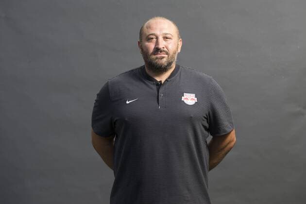 SOCCER - BL, RBS, team photoshooting SALZBURG,AUSTRIA,05.JUL.17 - SOCCER - tipico Bundesliga, Red Bull Salzburg, team photo shooting. Image shows kit manager Hakan Efe (RBS). GEPAxpictures xFelixxRoittner