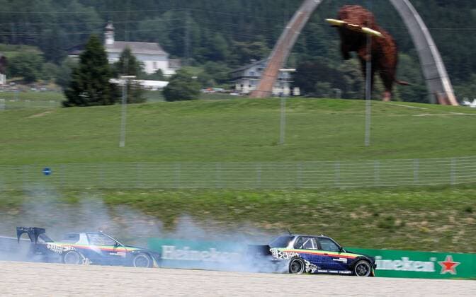 FORMULA 1 - GP of Austria 2017 SPIELBERG,AUSTRIA,06.JUL.17 - MOTORSPORTS, FORMULA 1 - Grand Prix of Austria, Red Bull Ring, free practice. Image shows Red Bull Drift Brothers. GEPAxpictures xMaticxKlansek