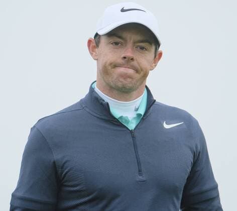 July 7th 2017, Portstewart Golf Club, Portstewart, Northern Ireland; Dubai Duty Free Irish Open Golf Championship, Day 2; The frustration on the face of Rory McIlroy (NIR) as he scores another par during the second round of the Dubai Duty Free Irish Open xNigelxCookex  ActionPlus11898542
