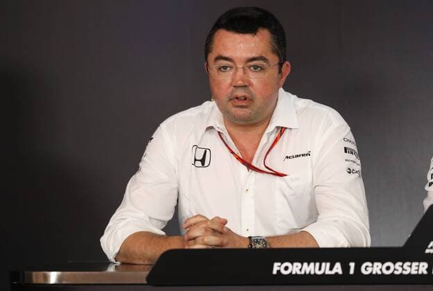 FORMULA 1 - GP of Austria 2017 SPIELBERG,AUSTRIA,07.JUL.17 - MOTORSPORTS, FORMULA 1 - Grand Prix of Austria, Red Bull Ring, press conference PK Pressekonferenz Image shows racing director Eric Boullier (McLaren Honda). GEPAxpictures xDanielxGoetzhaber