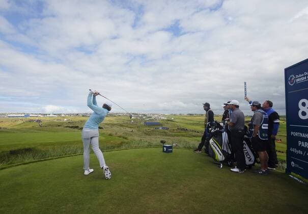 Bilder des Tages - SPORT July 7th 2017, Portstewart Golf Club, Portstewart, Northern Ireland; Dubai Duty Free Irish Open Golf Championship, Day 2; Tommy Fleetwood (ENG) drives of the 8th during the second round of the Dubai Duty Free Irish Open xNigelxCookex  ActionPlus11898687