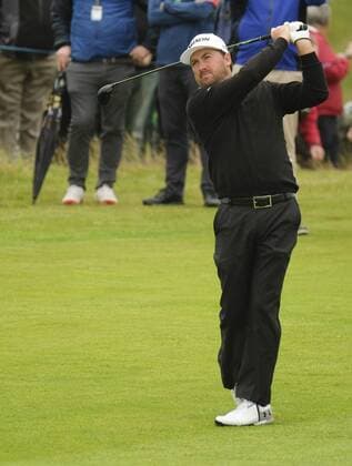 July 7th 2017, Portstewart Golf Club, Portstewart, Northern Ireland; Dubai Duty Free Irish Open Golf Championship, Day 2; Graeme McDowell (NIR) plays his second shot on the 13th during the second round of the Dubai Duty Free Irish Open xNigelxCookex  ActionPlus11898680