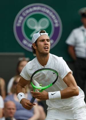 KAREN KHACHANOV (RUS) Tennis - Wimbledon 2017 - Grand Slam ITF ATP Tennis Herren WTA Tennis Damen - AELTC - London - - Great Britain - 7 July 2017. Copyright: xJuergenxHasenkopfx