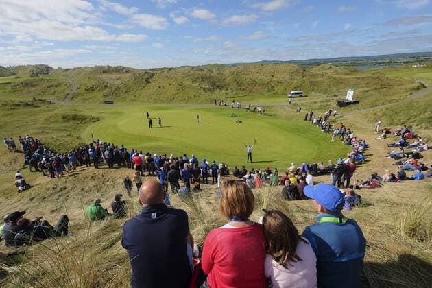 July 8th 2017, Portstewart Golf Club, Portstewart, Northern Ireland; Dubai Duty Free Irish Open Golf Championship, Day 3; A great family day out watching the third round of the Irish Open Golf at Portstewart Golf Course xNigelxCookex  ActionPlus11898887