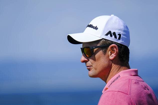 July 8th 2017, Portstewart Golf Club, Portstewart, Northern Ireland; Dubai Duty Free Irish Open Golf Championship, Day 3; Justin Rose (ENG) at the 1st tee box during the third round of the Dubai Duty Free Irish Open xNigelxCookex  ActionPlus11898902