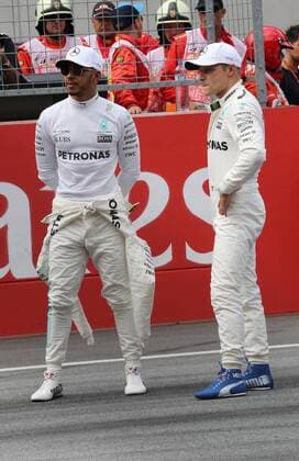 Lewis Hamilton; Valtteri Bottas; Mercedes Grand Prix, formula 1 GP, Austria in Spielberg, 08.07.2017 Photo:mspb Thomas Melzer Lewis Hamilton; Valtteri Bottas; Formel 1 GP, Austria