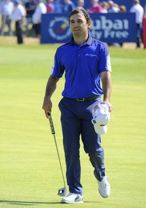 July 8th 2017, Portstewart Golf Club, Portstewart, Northern Ireland; Dubai Duty Free Irish Open Golf Championship, Day 3; Fabrizio Zanotti (PAR) on the 18th green during the third round of the Dubai Duty Free Irish Open xNigelxCookex  ActionPlus11899167
