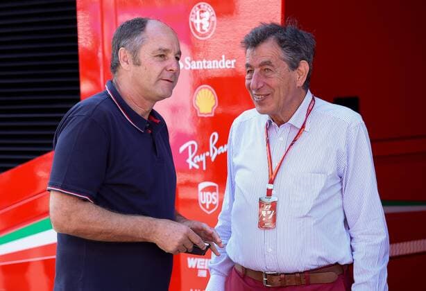 FORMULA 1 - GP of Austria 2017 SPIELBERG,AUSTRIA,09.JUL.17 - MOTORSPORTS, FORMULA 1 - Grand Prix of Austria, Red Bull Ring. Image shows Gerhard Berger (left). GEPAxpictures xChristianxWalgram