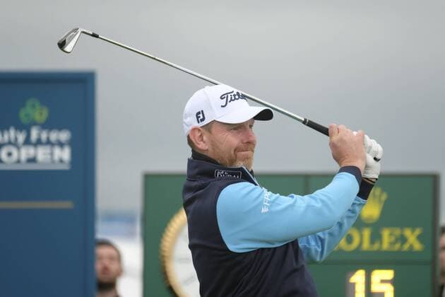 July 9th 2017, Portstewart Golf Club, Portstewart, Northern Ireland; Dubai Duty Free Irish Open Golf Championship, Day 4; Stephen Gallagher (SCO) with this tee shot on the 1st during the final round of the Dubai Duty Free Irish Open xNigelxCookex  ActionPlus11899406