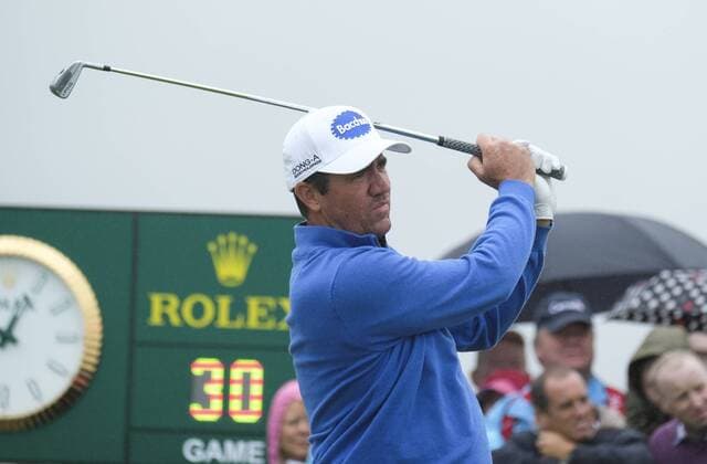 July 9th 2017, Portstewart Golf Club, Portstewart, Northern Ireland; Dubai Duty Free Irish Open Golf Championship, Day 4; Scott Hend (AUS) with his opening tee shot during the final round of the Dubai Duty Free Irish Open xNigelxCookex  ActionPlus11899431