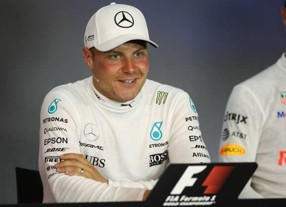 FORMULA 1 - GP of Austria 2017 SPIELBERG,AUSTRIA,09.JUL.17 - MOTORSPORTS, FORMULA 1 - Grand Prix of Austria, Red Bull Ring, press conference PK Pressekonferenz Image shows Valtteri Bottas (FIN Mercedes). GEPAxpictures xDanielxGoetzhaber
