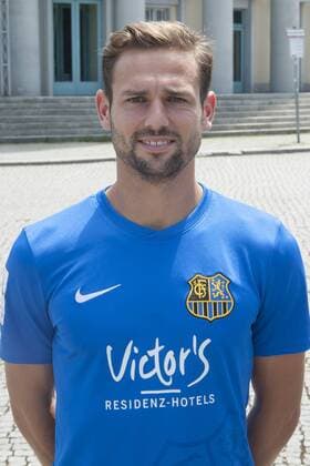 Das Team des ersten FC Saarbrücken am Samstag (08.07.2017) in Saarbrücken. Im Bild: Marco Holz ( 14). bub