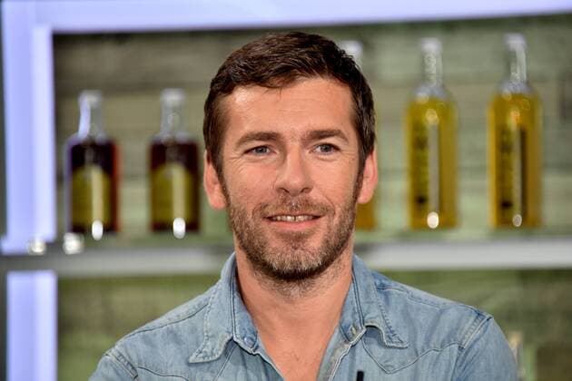 Moderator Marco Hagemann posiert am 10.07.2017 in Köln bei der Programm präsentation von RTL Nitro - Season Highlights und Fussball 2017 2018 im 100 % Bundesliga Studio