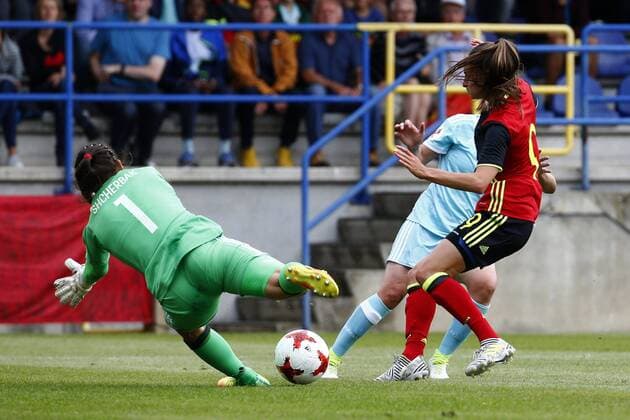 Wullaert Tessa of Belgium scores and celebrates during the Women s International Friendly Länderspiel Match between Belgian Red Flames and Russia on July 11, 2017 in Denderleeuw, Belgium, 13 06 2017 FOOTBALL FEMININ : Belgique vs Russie - Match amical - Denderleeuw - 11 07 2017 Photonews Panoramic 