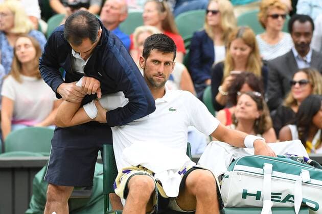 Novak Djokovic (Ser) TENNIS : WIMBLEDON 2017 11 07 17 antoinecouvercelle panoramic 