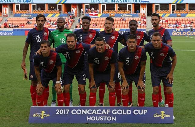 The Costa Rica national team Nationalteam pose for a photo prior to their CONCACAF Gold Cup match against Canada at BBVA Compass Stadium in Houston, Texas, USA 11 July 2017. The match ended in a 1-1 draw. Honduras vs French Guiana !ACHTUNG: NUR REDAKTIONELLE NUTZUNG!  Copyright: xAARONxM.xSPRECHERx AMS24 20170712-636354384995806424