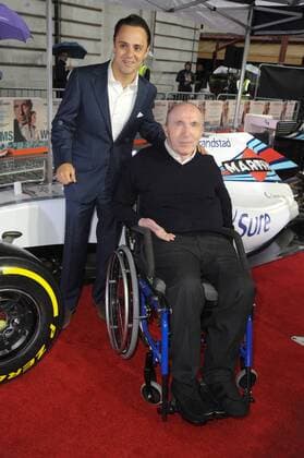 Brazilian Formula One racing driver Felipe Massa and founder and team principal of the Williams Formula One racing team Frank Williams attend the UK Premiere of Williams at Curzon Mayfair in London. JULY 11th 2017  TSTx171527