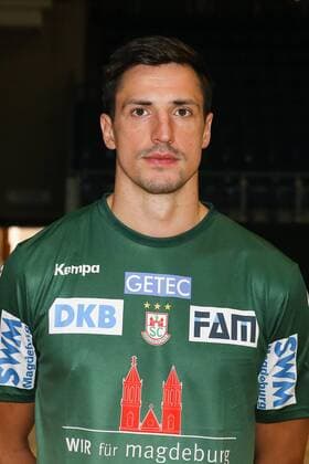 Nemanja Zelenovic (SC Magdeburg) - Handball Bundesliga Saison 2017-2018 Offizeller Fototermin SC Magdeburg in der GETEC Arena in Magdeburg - Einzelbild,Portrait,Deutschland, Handball, Mann, Maenner,12.07.2017