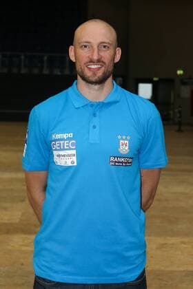 Co-Trainer Yves Grafenhorst (SC Magdeburg) - Handball Bundesliga Saison 2017-2018 Offizeller Fototermin SC Magdeburg in der GETEC Arena in Magdeburg - Einzelbild,Portrait,Deutschland, Handball, Mann, Maenner,12.07.2017