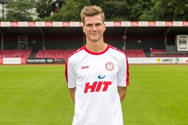Fußball, GER, 3.Liga, Porträttermin 2017 2018, S. C. Fortuna Köln, Moritz Fritz ( Koeln ) Portraittermin Fortuna Köln