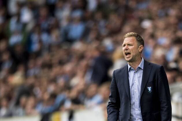 Fußball, CL Quali, Malmö FF - Vardar Skopje 170712 Malmö FFs tränare Magnus Pehrsson under fotbollsmatchen i kvalet till Champions League mellan Malmö FF och Vardar den 12 juli 2017 i Malmö.  Copyright: PETTERxARVIDSON BB170712PA171