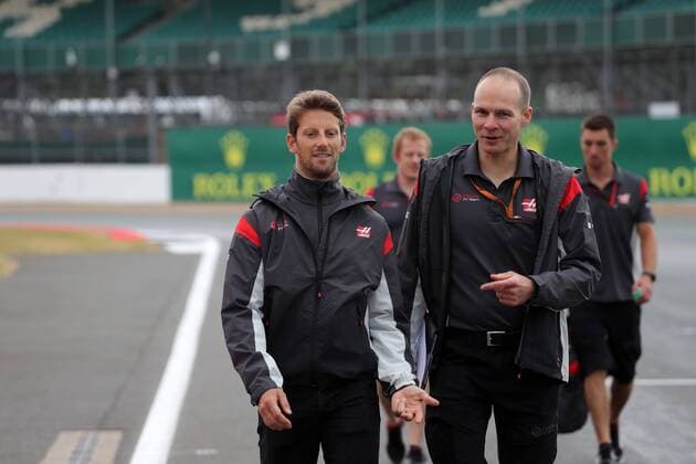 British Grand Prix, Silverstone 13 - 16 July 2017 13.07.2017 - Romain Grosjean (FRA) Haas F1 Team VF-17 