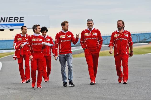 Sebastian Vettel (GER 5), Scuderia Ferrari, Grosser Preis von England 2017, Vorbereitungen, Motorsport, Formel 1, 13.07.2017, Silverstone Copyright: xAndre Eibner-Pressefotox EP_JAE