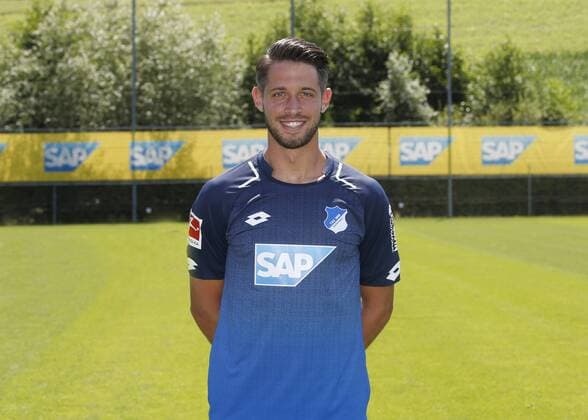 Mark Uth (Hoffenh) . Fototermin 1899 Hoffenheim 2017-2018 . Sinsheim, GER, 13.07.2017 , Fussball 1. Bundesliga 2017 2018.