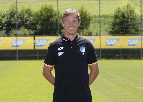 Trainer Julian Nagelsmann (Hoffenh) . Fototermin 1899 Hoffenheim 2017-2018 . Sinsheim, GER, 13.07.2017 , Fussball 1. Bundesliga 2017 2018.