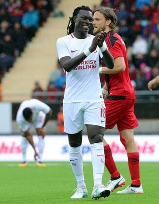 Bafetimbi Gomis of Galatasaray during the UEFA Europaleague Qualifier 3rd round, 1st leg match between Ostersund and Galatasaray on July 13, 2017 in Ostersund , Sweden. 