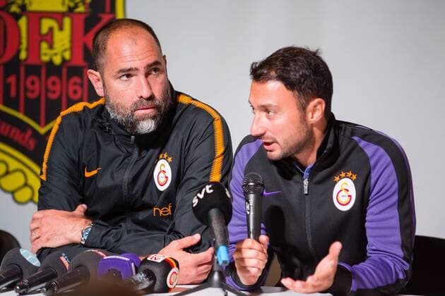 170713 galatasarays tränare Igor Tudor pa presskonferens efter fotbollsmatchen i kvalet till Europa League mellan Östersund och Galatasaray den 13 juli 2017 i Östersund.  Copyright: TOBIASxNYKÄNEN BB170713TN057