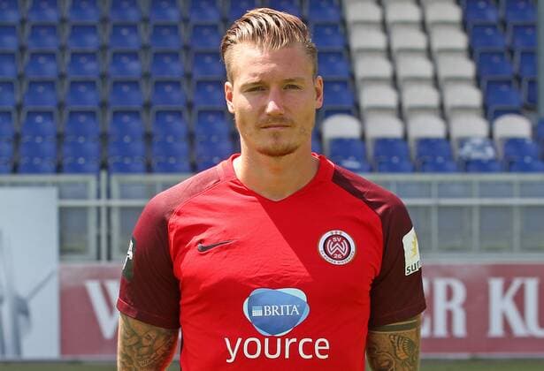 13.07.2017, xsvx, Fussball 3.Liga, SV Wehen Wiesbaden Fototermin, Fußball, GER 3.Liga PortraÌˆttermin 2017 2018, emonline, Manuel Schäffler (SV Wehen Wiesbaden) Wiesbaden