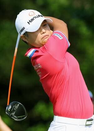 Golf: Nomura in U.S. Women s Open 1st round Harukyo Nomura of Japan tees off on the sixth hole during the first round of the U.S. Women s Open at Trump National Golf Club in Bedminster, New Jersey, on July 13, 2017. Nomura carded a 1-under 71. 