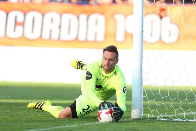 RUZOMBEROK 13.07.2017 PILKA NOZNA SEZON 2017 18 LIGA EUROPY II RUNDA ELIMINACJI MFK RUZOMBEROK - SK BRANN NZ. PIOTR LECIEJEWSKI (SK BRANN) FOT. MICHAL CHWIEDUK FOKUSMEDIA NEWSPIX.PL RUZOMBEROK 13.07.2017 SPORT FOOTBALL SEASON 2017 18 EUROPA LEAGUE II ROUND QUALIFICATION SECOND ROUND MFK RUZOMBEROK - SK BRANN FOT. MICHAL CHWIEDUK FOKUSMEDIA NEWSPIX.PL --- Newspix.pl  170713CHW067