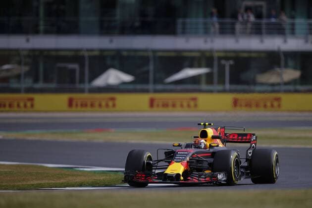 July 14, 2017 - Towcester, United Kingdom - MAX VERSTAPPEN of the Netherlands and Red Bull Racing drives during the first free practice session of the 2017 Formula 1 British Grand Prix in Towcester, United Kingdom. F1 2017 - British Grand Prix - Practice - ZUMAg147 20170714_zap_g147_005 Copyright: xJamesxGasperottix