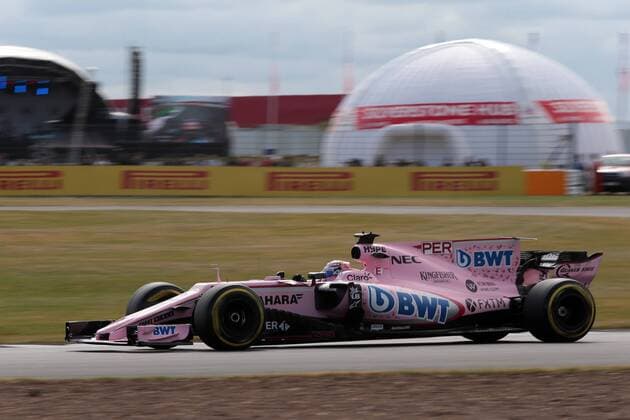 British Grand Prix, Silverstone 13 - 16 July 2017 14.07.2017 - Free Practice 1, Sergio Perez (MEX) Sahara Force India F1 VJM010 