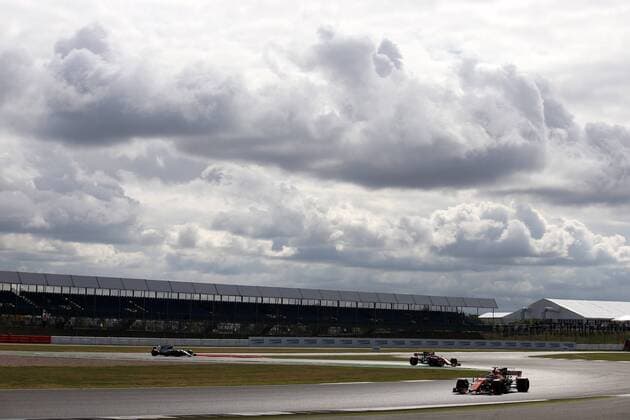 British Grand Prix, Silverstone 13 - 16 July 2017 14.07.2017 - Free Practice 1, Fernando Alonso (ESP) McLaren MCL32 and Stoffel Vandoorne (BEL) McLaren MCL32 