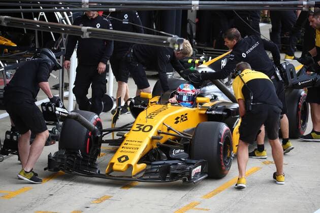 British Grand Prix, Silverstone 13 - 16 July 2017 14.07.2017 - Free Practice 1, Jolyon Palmer (GBR) Renault F1 Team RS17 