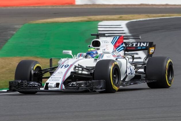 July 14th 2017, Silverstone, Northamptonshire, England; British Formula One Grand Prix, Free Practice; Williams Martini Racing driver Felipe Massa during first practice xTimxWilliamsx  ActionPlus11901106